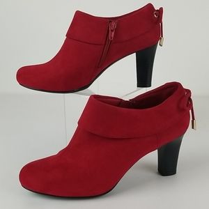 Coach and Four Red Ankle Boots